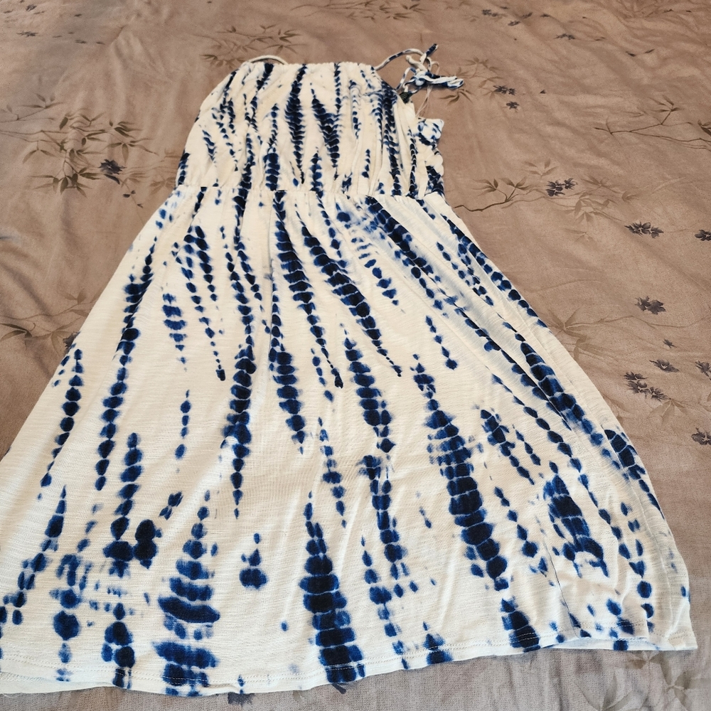 Tie dye sundress or bathing suit cover